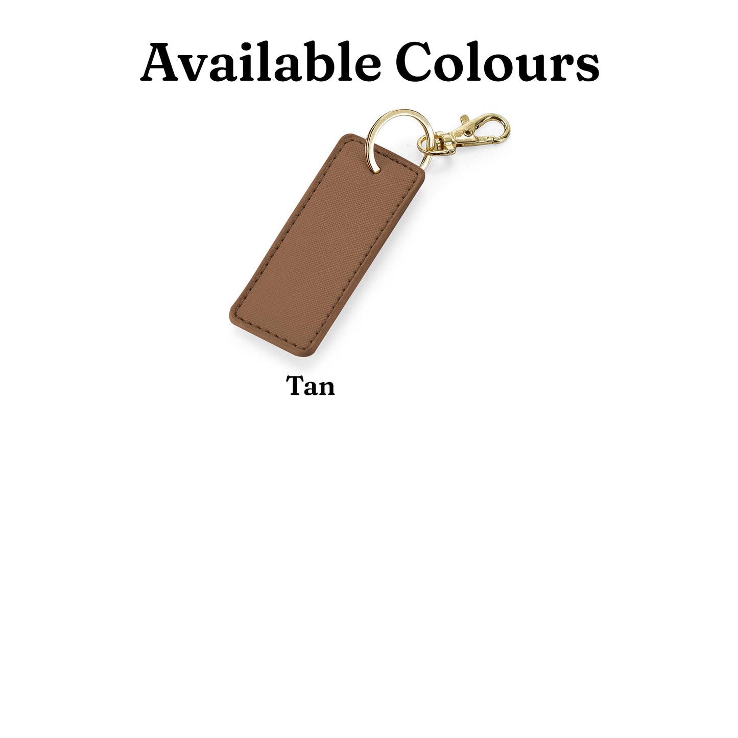 Rectangular Charm Keyring - Optional Personalisation