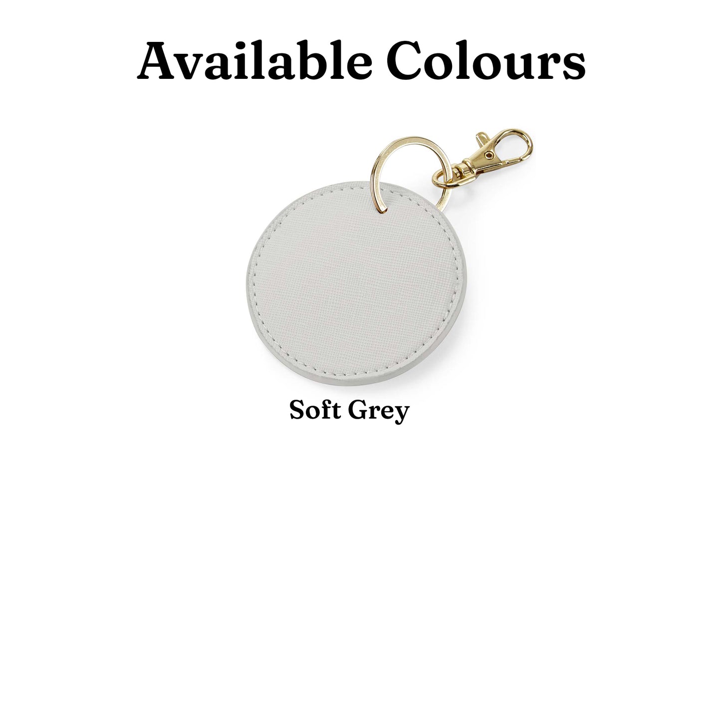 Circular Charm Keyring - Optional Personalisation