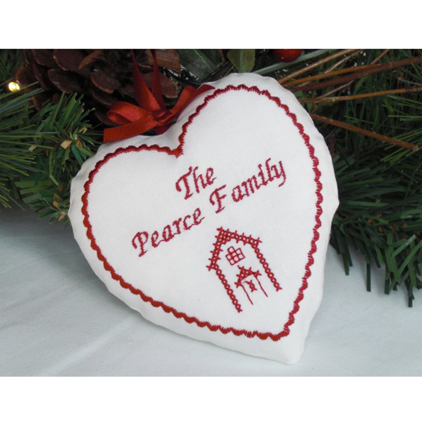 Large Family Scandi Cross Stitch Decoration by Kate Sproston Design