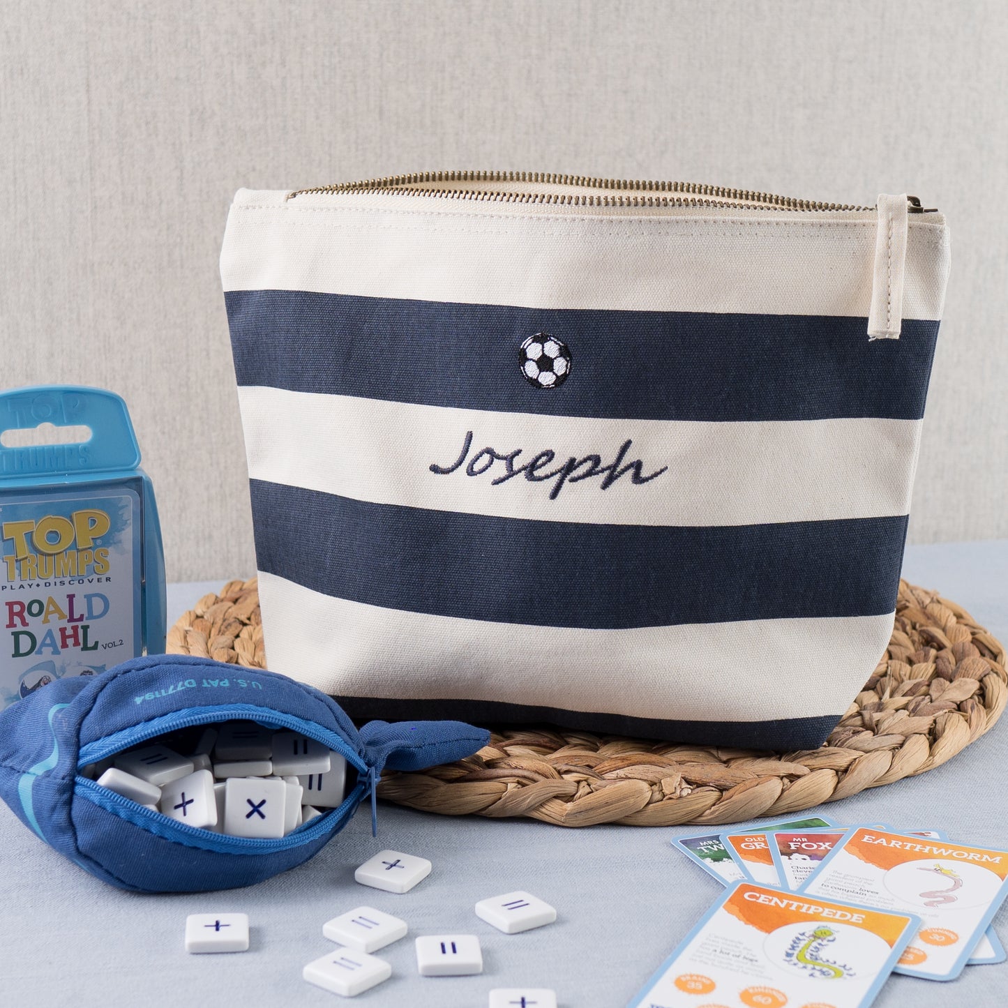 Nautical Accessory Bag - Optional Embroidered Personalisation