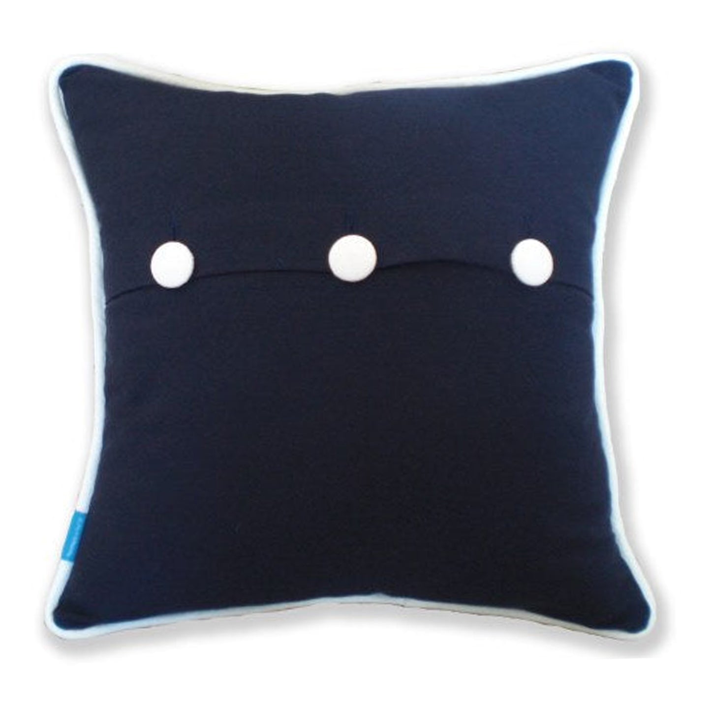 Reverse of Navy UK & Ireland Cushion by Kate Sproston Design