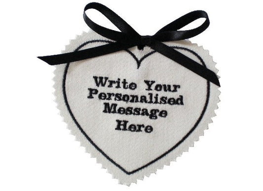 Embroidered Personalised Tag by Kate Sproston Design