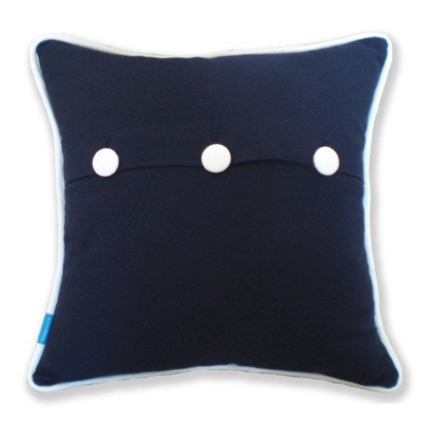 Reverse of Navy UK &amp; Ireland Cushion by Kate Sproston Design