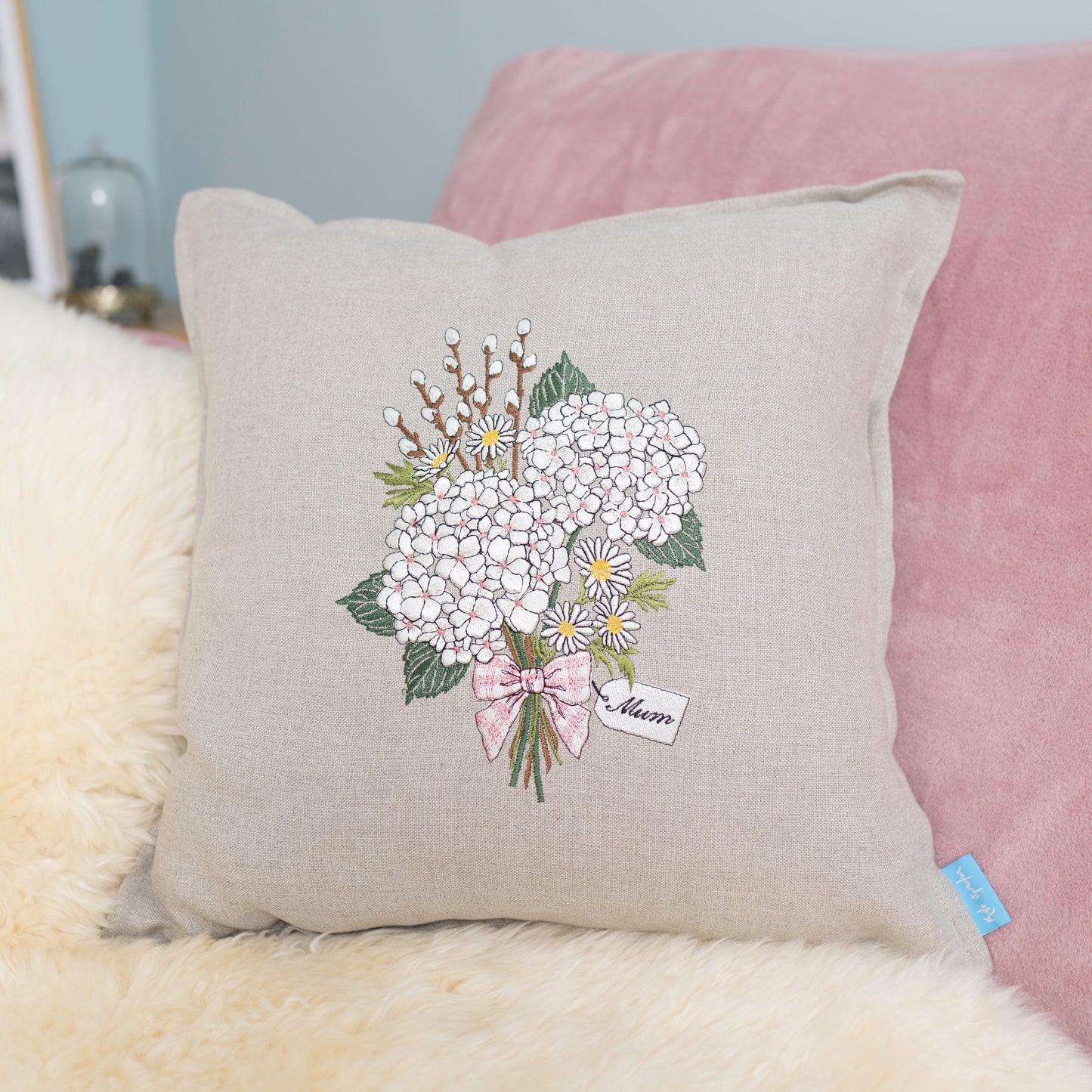 New Mum/New Beginnings Bouquet Cushion