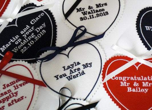 A selection of Personalised Tags by Kate Sproston Design